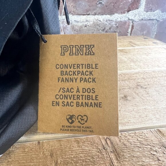 NWT PINK Victoria's Secret Convertible Backpack/Fanny Pack Combo Campus Duffel - Picture 6 of 8